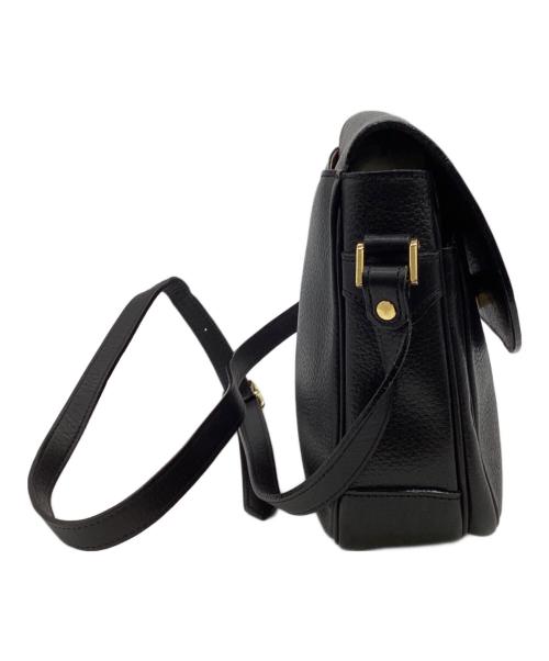 Burberry's（バーバリー）Burberry's (バーバリー) レザーショルダーバッグ ブラックの古着・服飾アイテム