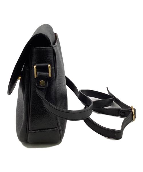 Burberry's（バーバリー）Burberry's (バーバリー) レザーショルダーバッグ ブラックの古着・服飾アイテム