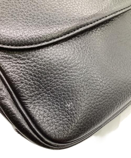 Burberry's（バーバリー）Burberry's (バーバリー) レザーショルダーバッグ ブラックの古着・服飾アイテム