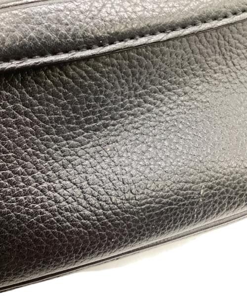 Burberry's（バーバリー）Burberry's (バーバリー) レザーショルダーバッグ ブラックの古着・服飾アイテム