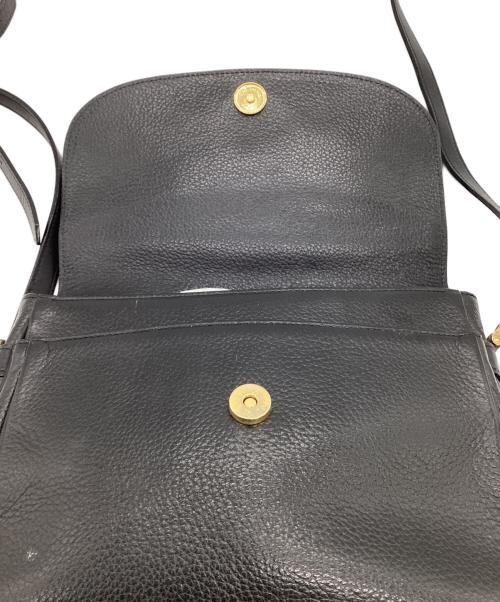Burberry's（バーバリー）Burberry's (バーバリー) レザーショルダーバッグ ブラックの古着・服飾アイテム