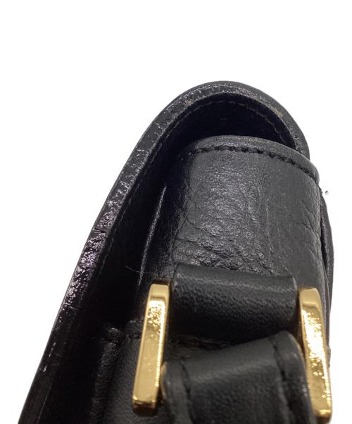 Burberry's（バーバリー）Burberry's (バーバリー) レザーショルダーバッグ ブラックの古着・服飾アイテム