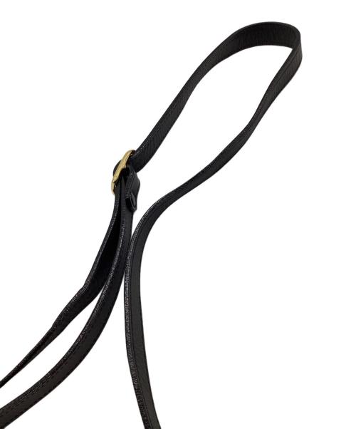 Burberry's（バーバリー）Burberry's (バーバリー) レザーショルダーバッグ ブラックの古着・服飾アイテム