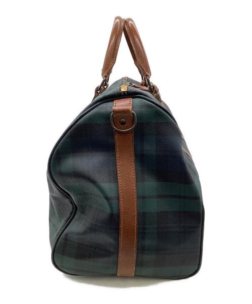 POLO RALPH LAUREN（ポロ・ラルフローレン）POLO RALPH LAUREN (ポロ・ラルフローレン) レザーボストンバッグ グリーンの古着・服飾アイテム