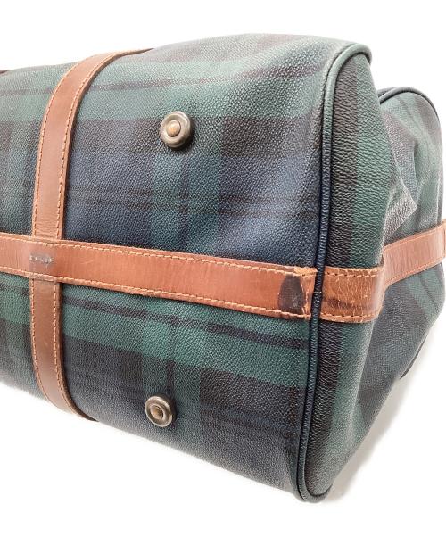 POLO RALPH LAUREN（ポロ・ラルフローレン）POLO RALPH LAUREN (ポロ・ラルフローレン) レザーボストンバッグ グリーンの古着・服飾アイテム