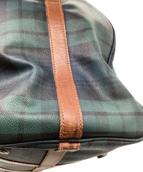 POLO RALPH LAUREN（ポロ・ラルフローレン）POLO RALPH LAUREN (ポロ・ラルフローレン) レザーボストンバッグ グリーンの古着・服飾アイテム
