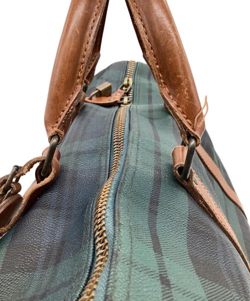 POLO RALPH LAUREN（ポロ・ラルフローレン）POLO RALPH LAUREN (ポロ・ラルフローレン) レザーボストンバッグ グリーンの古着・服飾アイテム