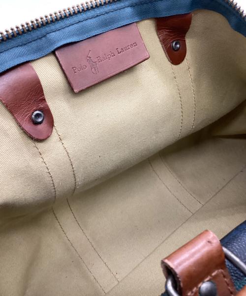 POLO RALPH LAUREN（ポロ・ラルフローレン）POLO RALPH LAUREN (ポロ・ラルフローレン) レザーボストンバッグ グリーンの古着・服飾アイテム