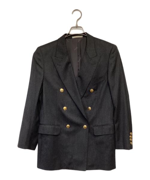 Aquascutum（アクアスキュータム）Aquascutum (アクアスキュータム) ダブルジャケット グレー サイズ:9の古着・服飾アイテム