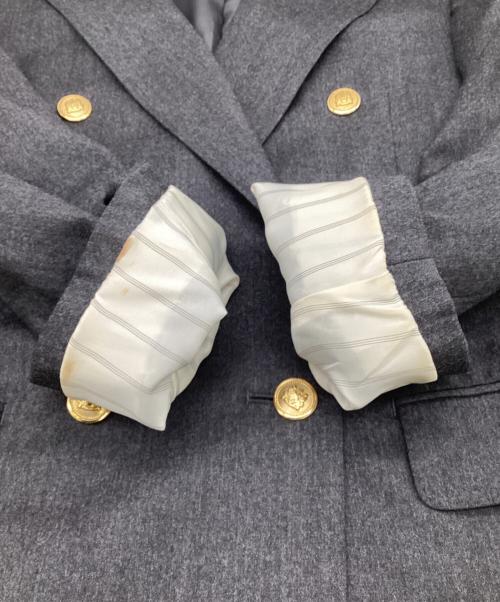 Aquascutum（アクアスキュータム）Aquascutum (アクアスキュータム) ダブルジャケット グレー サイズ:9の古着・服飾アイテム