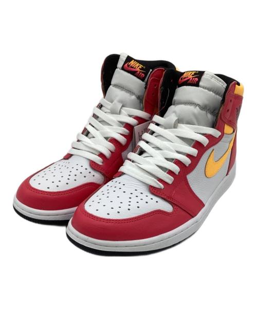 NIKE（ナイキ）NIKE (ナイキ) AIR JORDAN 1 RETRO HIGH OG（エア ジョーダン 1 レトロ ハイ オリジナル）スニーカー ピンク×イエロー サイズ:US10.5（28.5㎝）の古着・服飾アイテム
