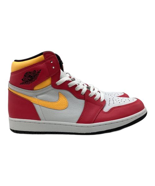NIKE（ナイキ）NIKE (ナイキ) AIR JORDAN 1 RETRO HIGH OG（エア ジョーダン 1 レトロ ハイ オリジナル）スニーカー ピンク×イエロー サイズ:US10.5（28.5㎝）の古着・服飾アイテム