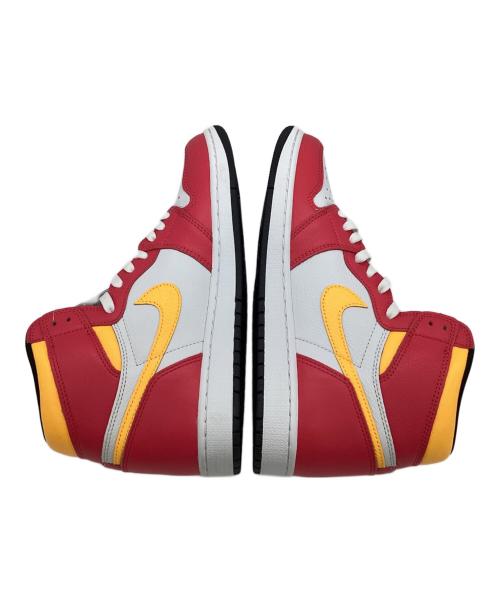 NIKE（ナイキ）NIKE (ナイキ) AIR JORDAN 1 RETRO HIGH OG（エア ジョーダン 1 レトロ ハイ オリジナル）スニーカー ピンク×イエロー サイズ:US10.5（28.5㎝）の古着・服飾アイテム