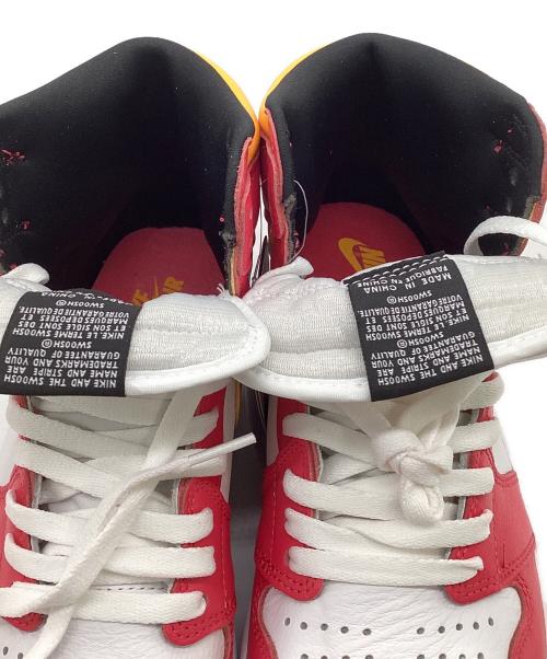 NIKE（ナイキ）NIKE (ナイキ) AIR JORDAN 1 RETRO HIGH OG（エア ジョーダン 1 レトロ ハイ オリジナル）スニーカー ピンク×イエロー サイズ:US10.5（28.5㎝）の古着・服飾アイテム