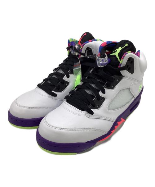 NIKE（ナイキ）NIKE (ナイキ) AIR JJORDAN 5 RETRO（エア ジョーダン 5 レトロ）スニーカー ホワイト×パープル サイズ:28.5㎝の古着・服飾アイテム