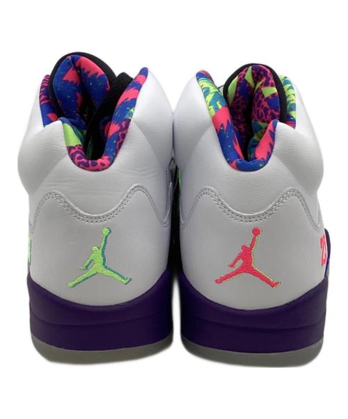 NIKE（ナイキ）NIKE (ナイキ) AIR JJORDAN 5 RETRO（エア ジョーダン 5 レトロ）スニーカー ホワイト×パープル サイズ:28.5㎝の古着・服飾アイテム