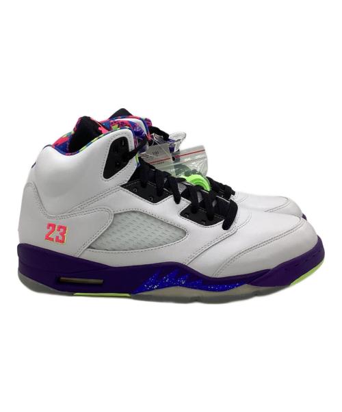 NIKE（ナイキ）NIKE (ナイキ) AIR JJORDAN 5 RETRO（エア ジョーダン 5 レトロ）スニーカー ホワイト×パープル サイズ:28.5㎝の古着・服飾アイテム