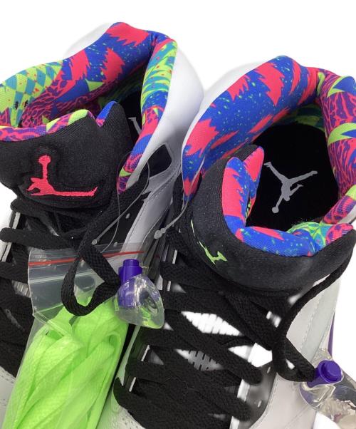 NIKE（ナイキ）NIKE (ナイキ) AIR JJORDAN 5 RETRO（エア ジョーダン 5 レトロ）スニーカー ホワイト×パープル サイズ:28.5㎝の古着・服飾アイテム
