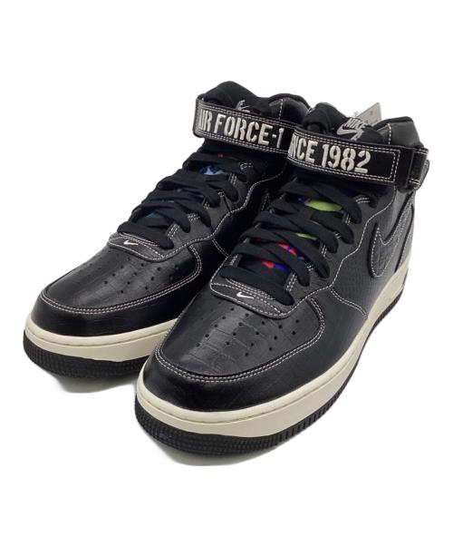 NIKE（ナイキ）NIKE (ナイキ) AIR FORCE 1 MID '07 LX（エアフォース 1 ミッド ’07 LX）スニーカー ブラック サイズ:US10.5（28.5㎝）の古着・服飾アイテム