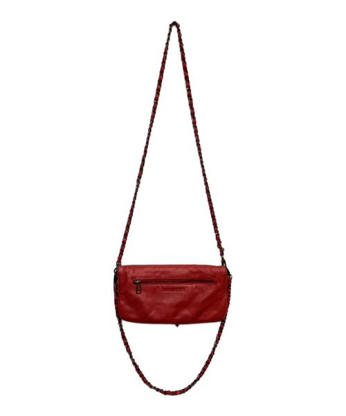 Zadig&Voltaire（ザディグエヴォルテール）Zadig&Voltaire (ザディグエヴォルテール) ROCK レザーショルダーバッグ レッドの古着・服飾アイテム