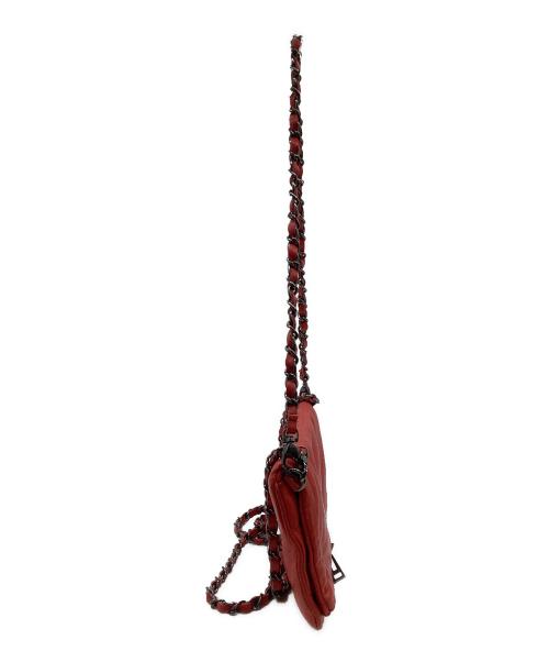 Zadig&Voltaire（ザディグエヴォルテール）Zadig&Voltaire (ザディグエヴォルテール) ROCK レザーショルダーバッグ レッドの古着・服飾アイテム