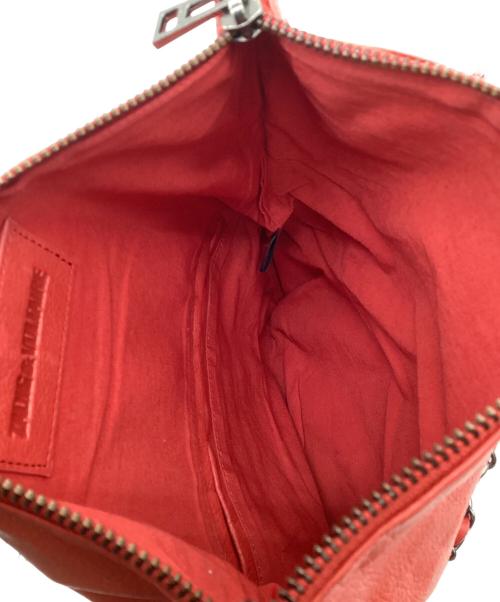 Zadig&Voltaire（ザディグエヴォルテール）Zadig&Voltaire (ザディグエヴォルテール) ROCK レザーショルダーバッグ レッドの古着・服飾アイテム