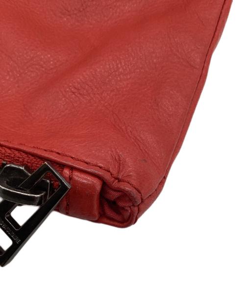 Zadig&Voltaire（ザディグエヴォルテール）Zadig&Voltaire (ザディグエヴォルテール) ROCK レザーショルダーバッグ レッドの古着・服飾アイテム
