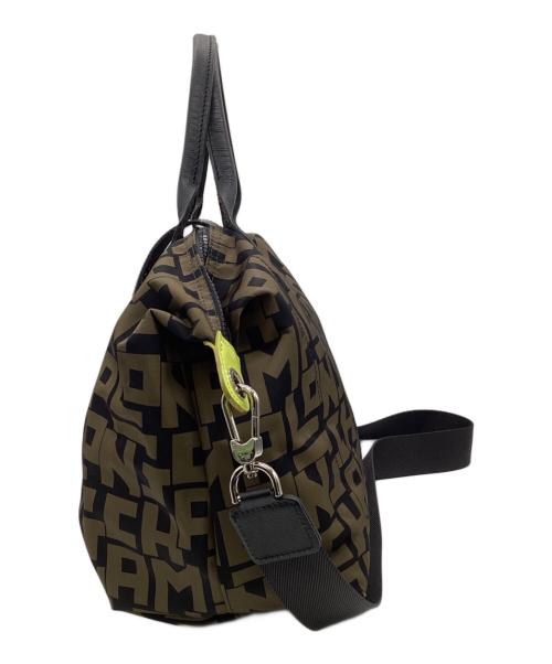 LONGCHAMP（ロンシャン）LONGCHAMP (ロンシャン) Le Pliage Nylon neo Shoulder Bag（ル プリアージュ ナイロン ネオ ショルダーバッグ） ブラック×カーキの古着・服飾アイテム