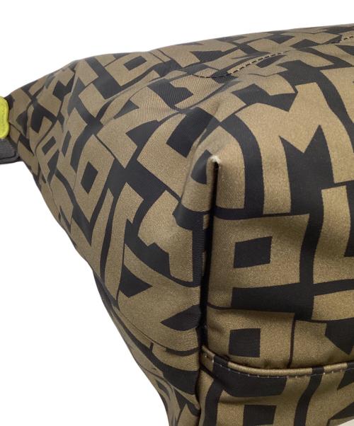 LONGCHAMP（ロンシャン）LONGCHAMP (ロンシャン) Le Pliage Nylon neo Shoulder Bag（ル プリアージュ ナイロン ネオ ショルダーバッグ） ブラック×カーキの古着・服飾アイテム