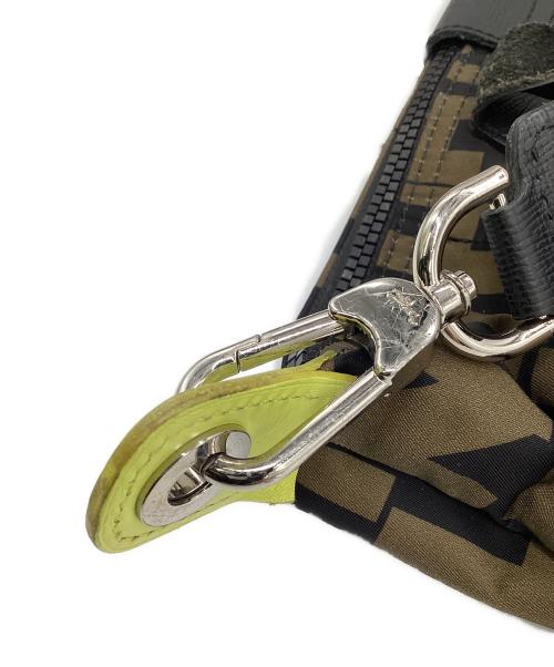 LONGCHAMP（ロンシャン）LONGCHAMP (ロンシャン) Le Pliage Nylon neo Shoulder Bag（ル プリアージュ ナイロン ネオ ショルダーバッグ） ブラック×カーキの古着・服飾アイテム