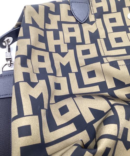 LONGCHAMP（ロンシャン）LONGCHAMP (ロンシャン) Le Pliage Nylon neo Shoulder Bag（ル プリアージュ ナイロン ネオ ショルダーバッグ） ブラック×カーキの古着・服飾アイテム