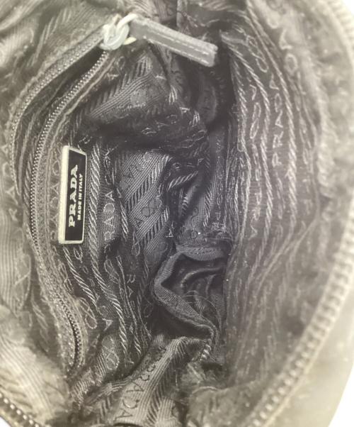 PRADA（プラダ）PRADA (プラダ) ナイロンショルダーポーチ ブラックの古着・服飾アイテム