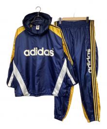 adidas（アディダス）の古着「ナイロン トラック セットアップ」｜ネイビー×イエロー