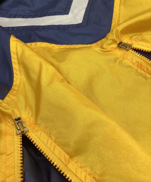adidas（アディダス）adidas (アディダス) ナイロン トラック セットアップ ネイビー×イエロー サイズ:M-Lの古着・服飾アイテム