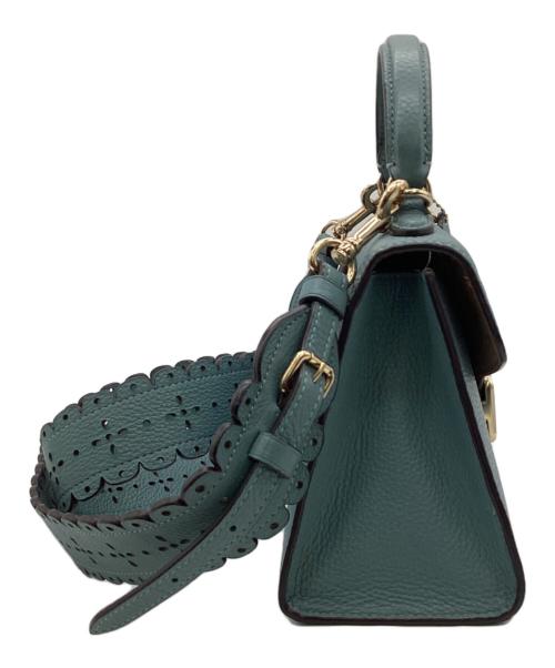 COACH（コーチ）COACH (コーチ) ペッパーサッチェル 2WAYバッグ ブルーの古着・服飾アイテム