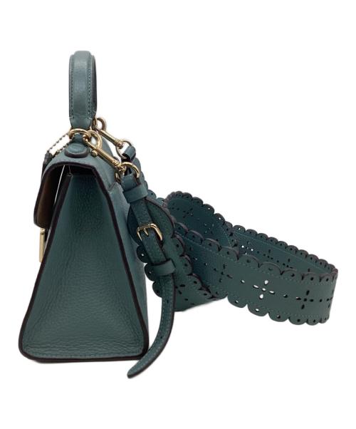 COACH（コーチ）COACH (コーチ) ペッパーサッチェル 2WAYバッグ ブルーの古着・服飾アイテム