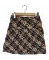 BURBERRY BLUE LABEL (バーバリー ブルー レーベル) ラップスカート ブラック×ピンク サイズ:38：6000円