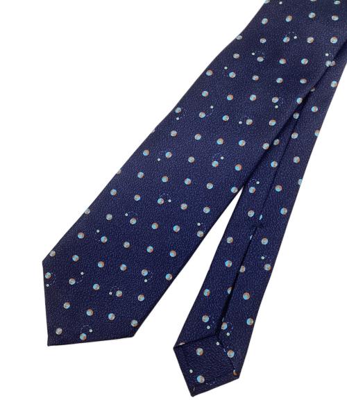 BVLGARI（ブルガリ）BVLGARI (ブルガリ) セッテピエゲ ネクタイ ネイビー サイズ:-の古着・服飾アイテム