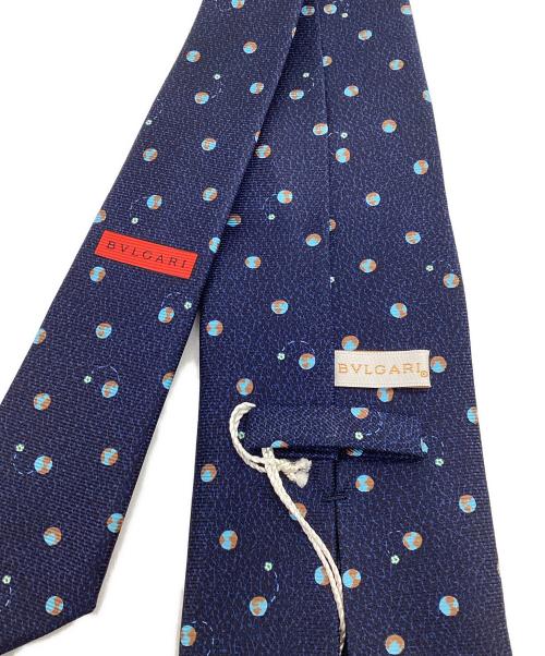 BVLGARI（ブルガリ）BVLGARI (ブルガリ) セッテピエゲ ネクタイ ネイビー サイズ:-の古着・服飾アイテム