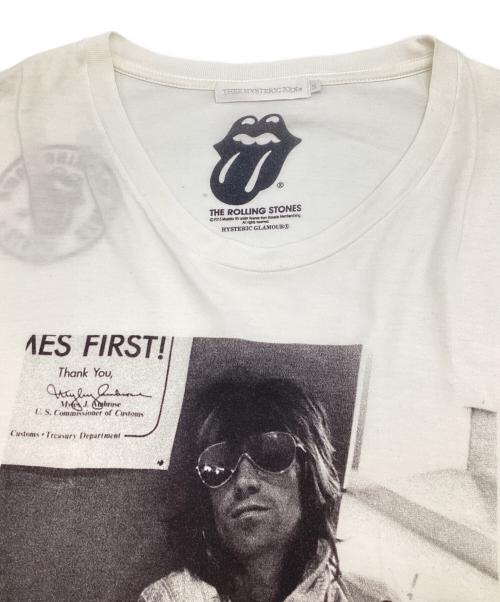 Thee Hysteric XXX（ジィ ヒステリックトリプルエックス）Thee Hysteric XXX (ジィ ヒステリックトリプルエックス) ROLLING STONES (ローリングストーンズ) 半袖Tシャツ ホワイト サイズ:Sの古着・服飾アイテム