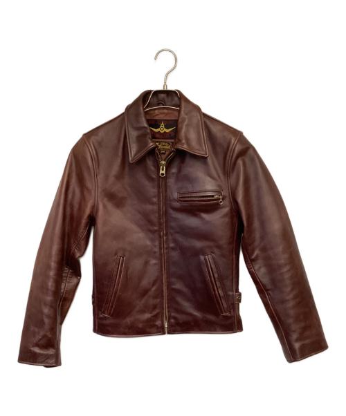 B-McCOY'S（ビーマッコイズ）B-McCOY'S (ビーマッコイズ) レザージャケット ブラウン サイズ:34の古着・服飾アイテム