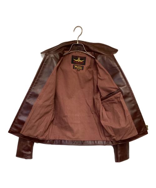 B-McCOY'S（ビーマッコイズ）B-McCOY'S (ビーマッコイズ) レザージャケット ブラウン サイズ:34の古着・服飾アイテム