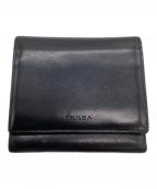 PRADAプラダ）の古着「3つ折り財布」｜ブラック