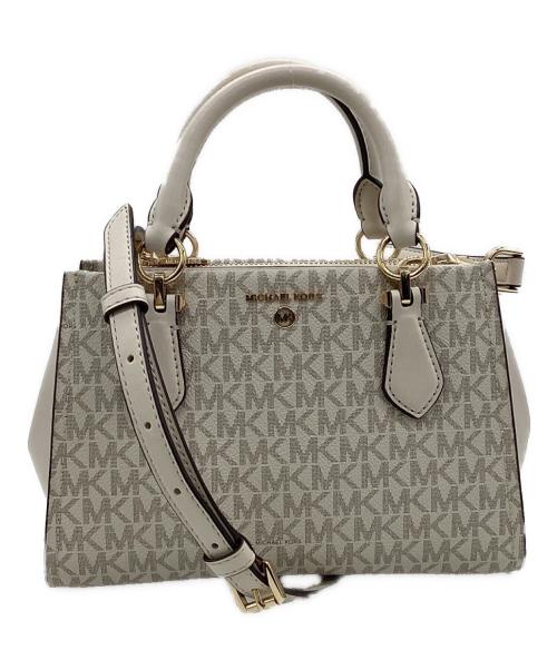 MICHAEL KORS（マイケル・コース）MICHAEL KORS (マイケル・コース) MARILYN（マリリン）スモールロゴ 2WAYバッグ アイボリーの古着・服飾アイテム