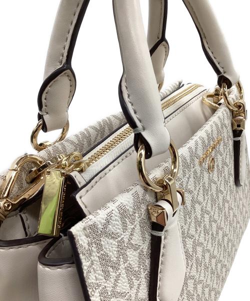 MICHAEL KORS（マイケル・コース）MICHAEL KORS (マイケル・コース) MARILYN（マリリン）スモールロゴ 2WAYバッグ アイボリーの古着・服飾アイテム