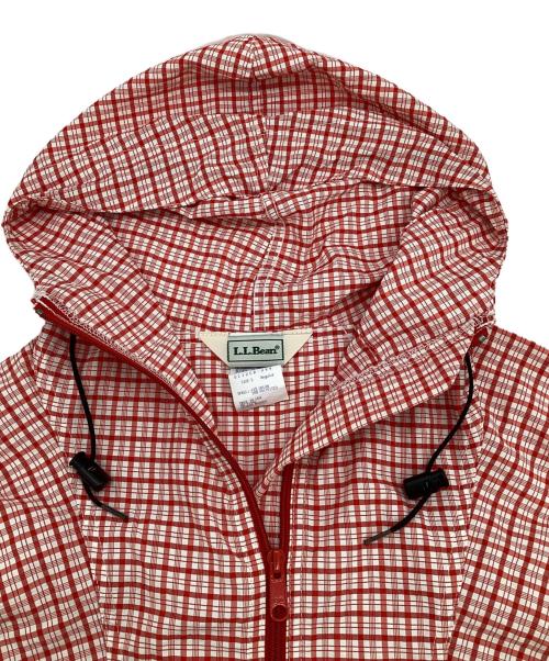 L.L.Bean（エルエルビーン）L.L.Bean (エルエルビーン) アノラックパーカー ホワイト×レッド サイズ:S REGの古着・服飾アイテム