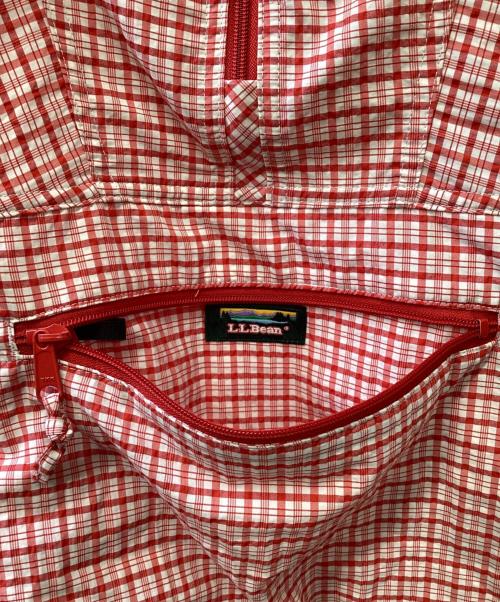 L.L.Bean（エルエルビーン）L.L.Bean (エルエルビーン) アノラックパーカー ホワイト×レッド サイズ:S REGの古着・服飾アイテム