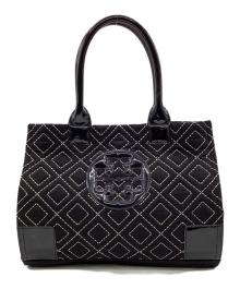 TORY BURCH（トリーバーチ）の古着「キルティングトートバッグ」｜ブラック