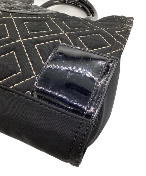 TORY BURCH（トリーバーチ）TORY BURCH (トリーバーチ) キルティングトートバッグ ブラックの古着・服飾アイテム