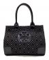 TORY BURCH（トリーバーチ）の古着「キルティングトートバッグ」｜ブラック